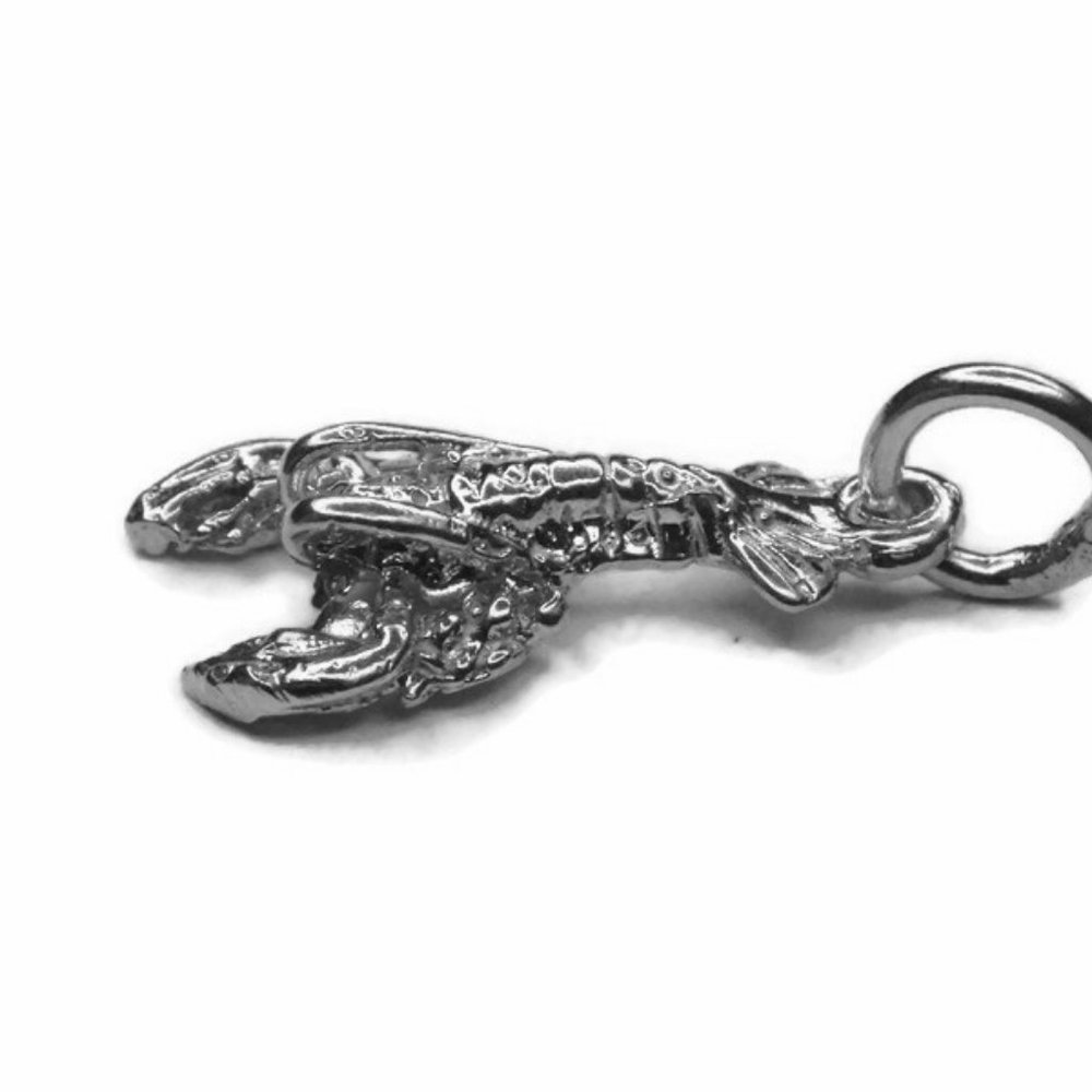 Lobster Charm Pendant .925 Sterling Silver - Picture 4 of 5